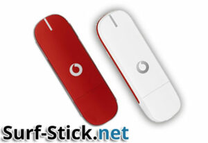 Der Prepaid Surfstick kommt im typischen Vodafone Rot.