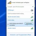 Die WLAN Verbindung vom E5830 HotSpot wird sofort erkannt. Jetzt noch auf Verbinden klicken...