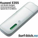 Der Huawei E355 mit WLAN HotSpot Funktion und auch Antennenanschluss