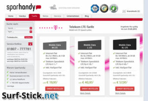 Sparhandy Angebot mit Speedstick LTE III