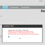 HiLink Software: Das Update-Paket wird installiert